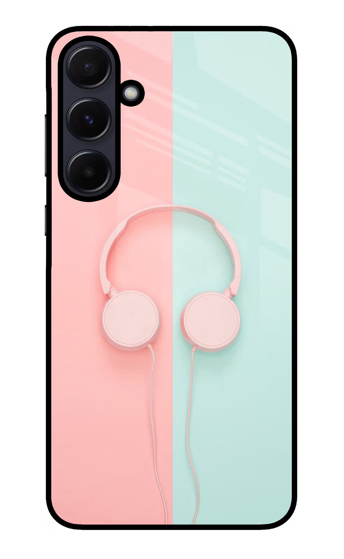 Music Lover Samsung A55 5G Glass Case Back Cover by Casekaro