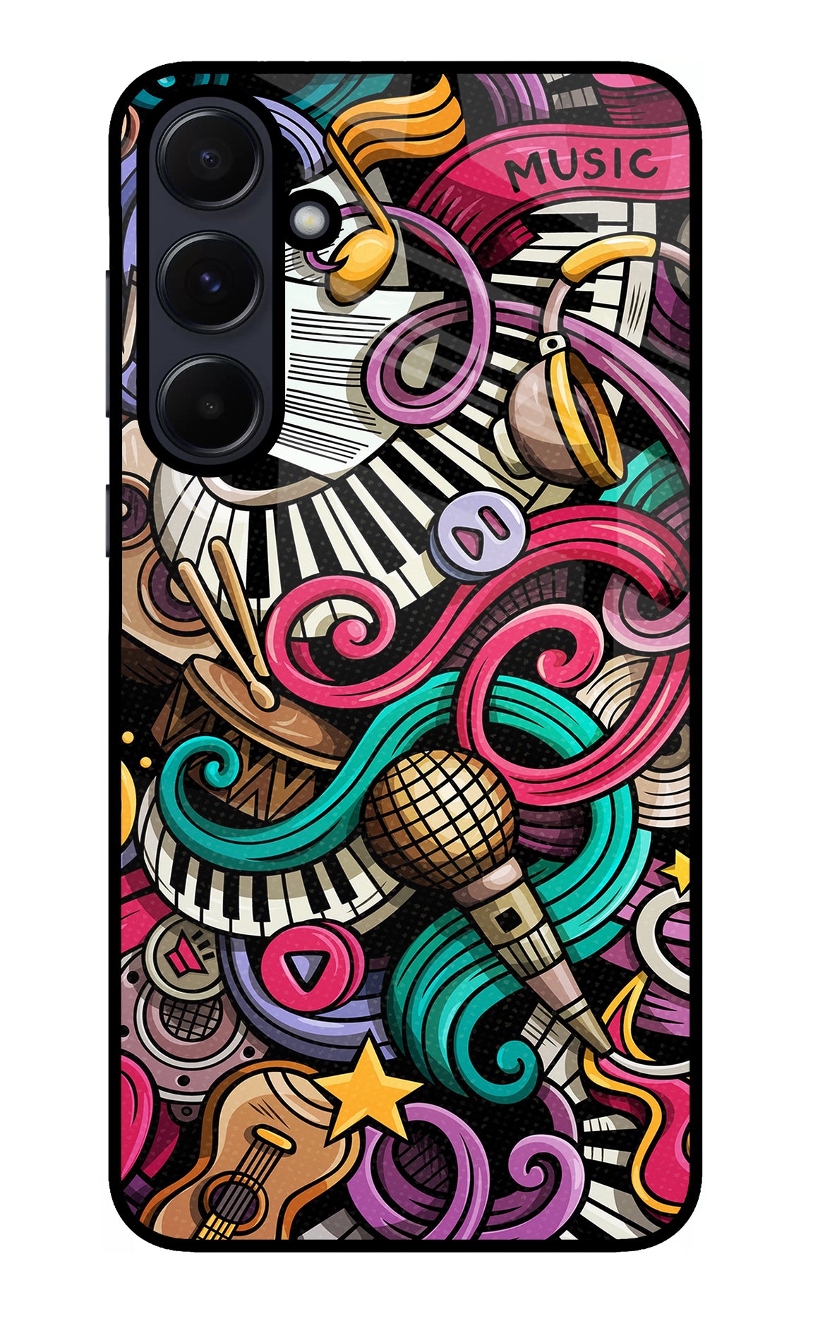 Music Abstract Samsung A55 5G Back Cover