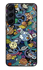 Space Abstract Samsung A55 5G Glass Case