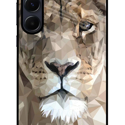 Lion Art Samsung A55 5G Glass Case