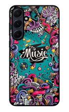 Music Graffiti Samsung A55 5G Glass Case