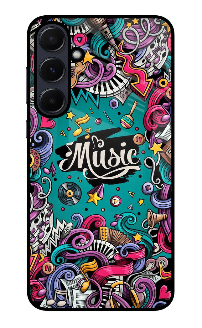 Music Graffiti Samsung A55 5G Glass Case