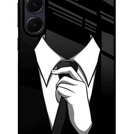 Black Tie Samsung A55 5G Glass Case