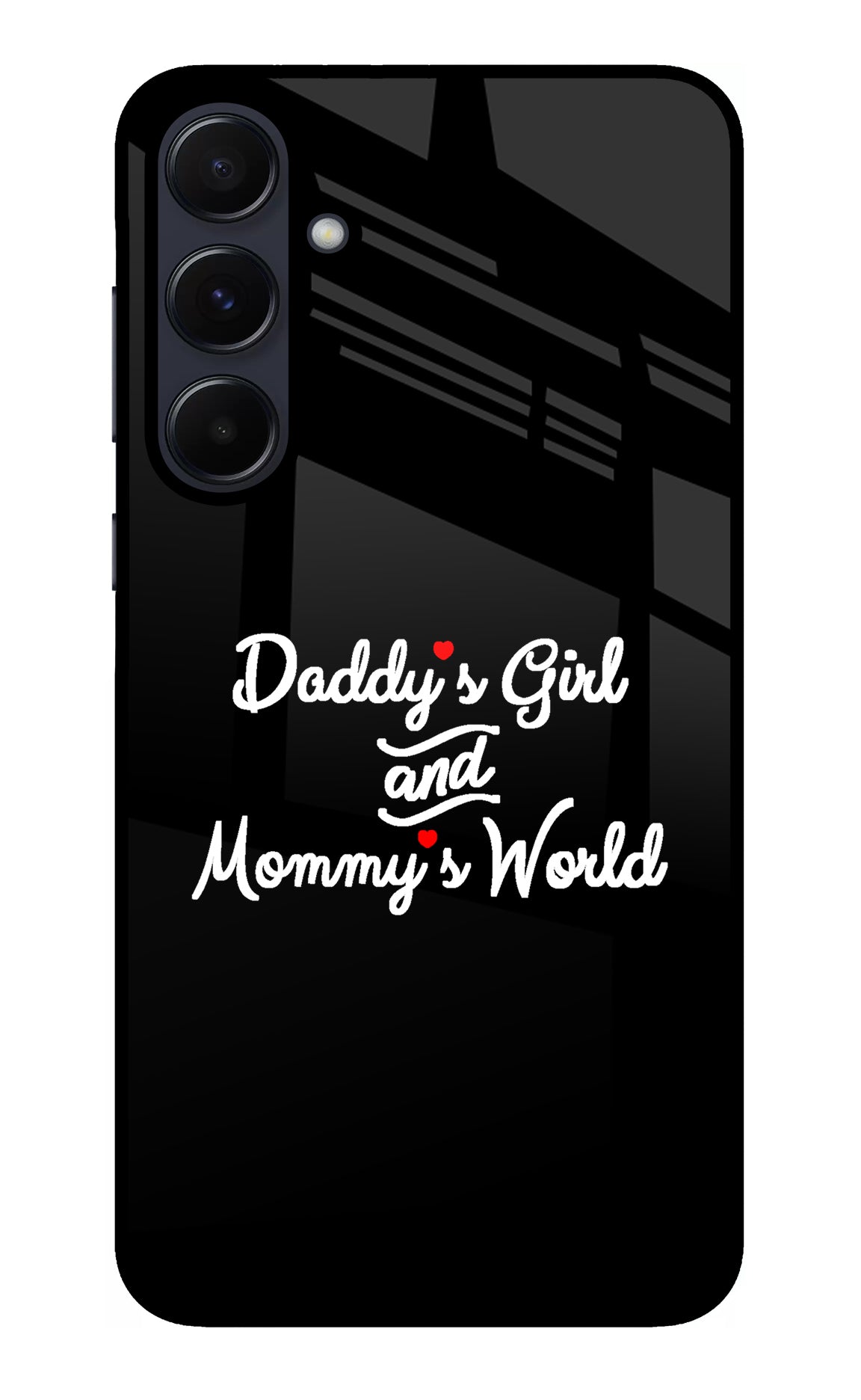 Daddy's Girl and Mommy's World Samsung A55 5G Glass Case