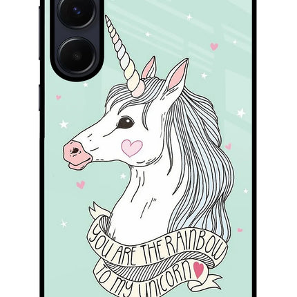 Unicorn Wallpaper Samsung A55 5G Glass Case