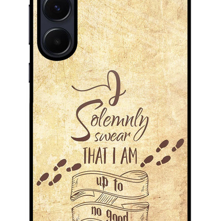 I Solemnly swear that i up to no good Samsung A55 5G Glass Case