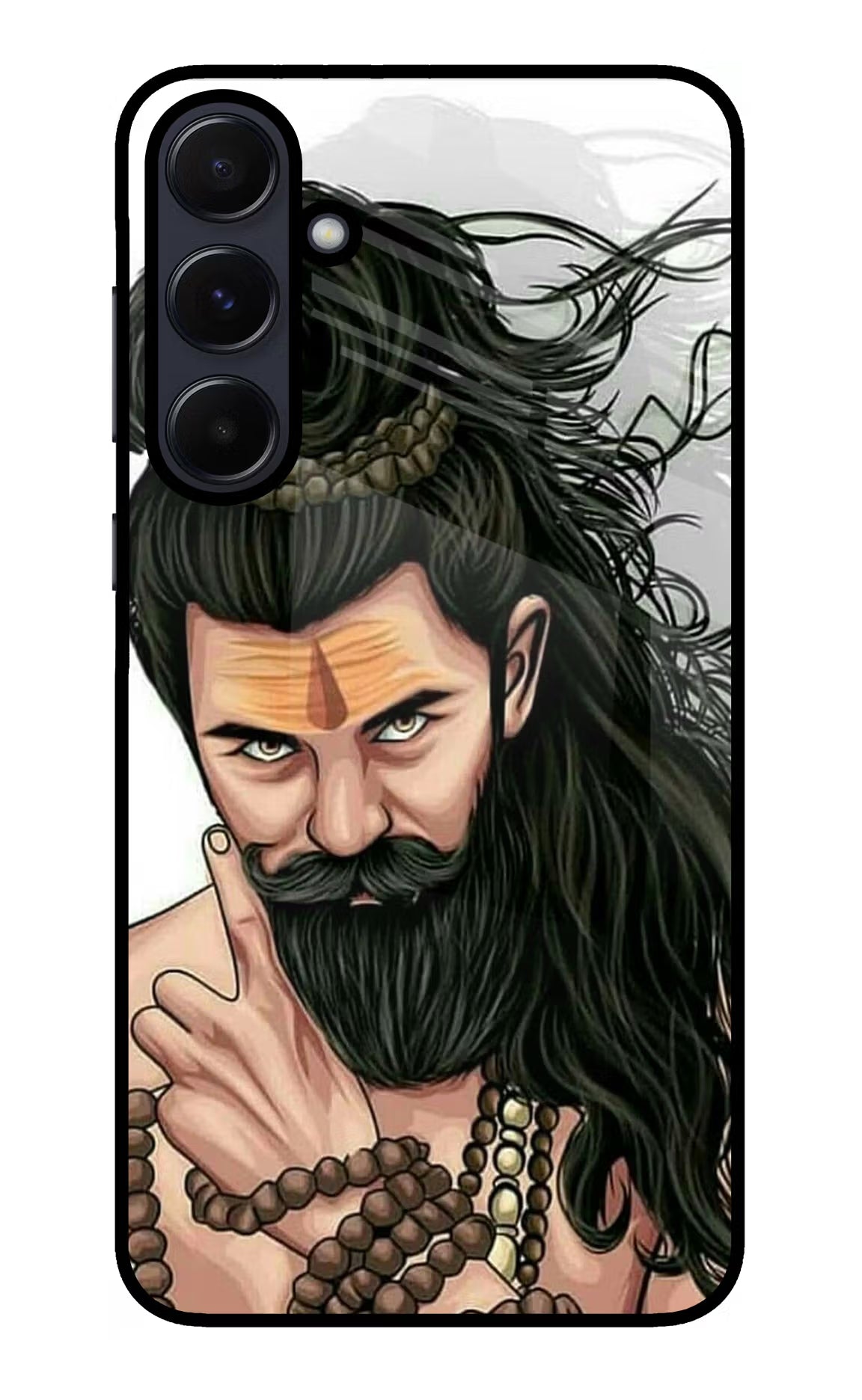 Mahadev Samsung A55 5G Glass Case Back Cover by Casekaro