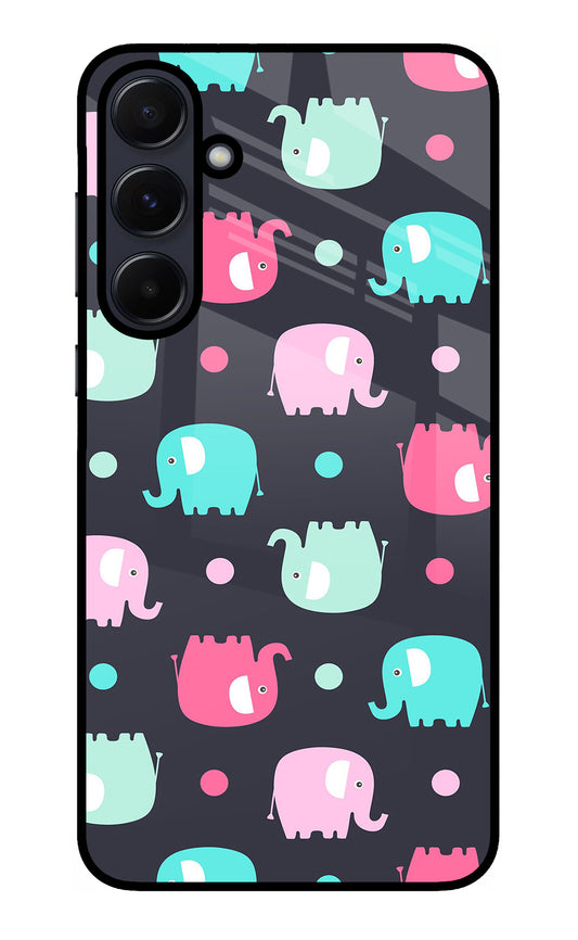 Elephants Samsung A55 5G Glass Case
