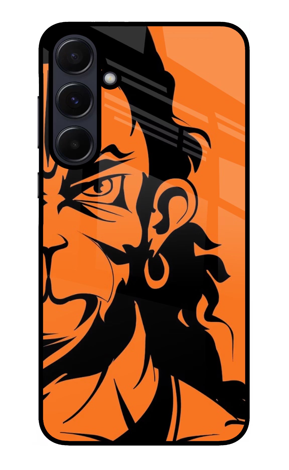 Hanuman Samsung A55 5G Glass Case Back Cover by Casekaro