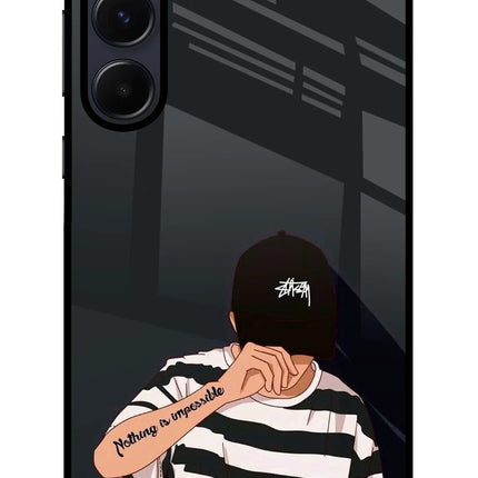 Aesthetic Boy Samsung A55 5G Glass Case