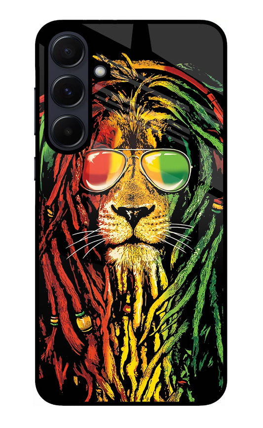 Rasta Lion Samsung A55 5G Glass Case