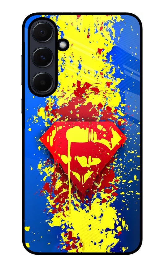 Superman logo Samsung A55 5G Glass Case
