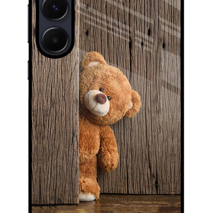 Teddy Wooden Samsung A55 5G Glass Case