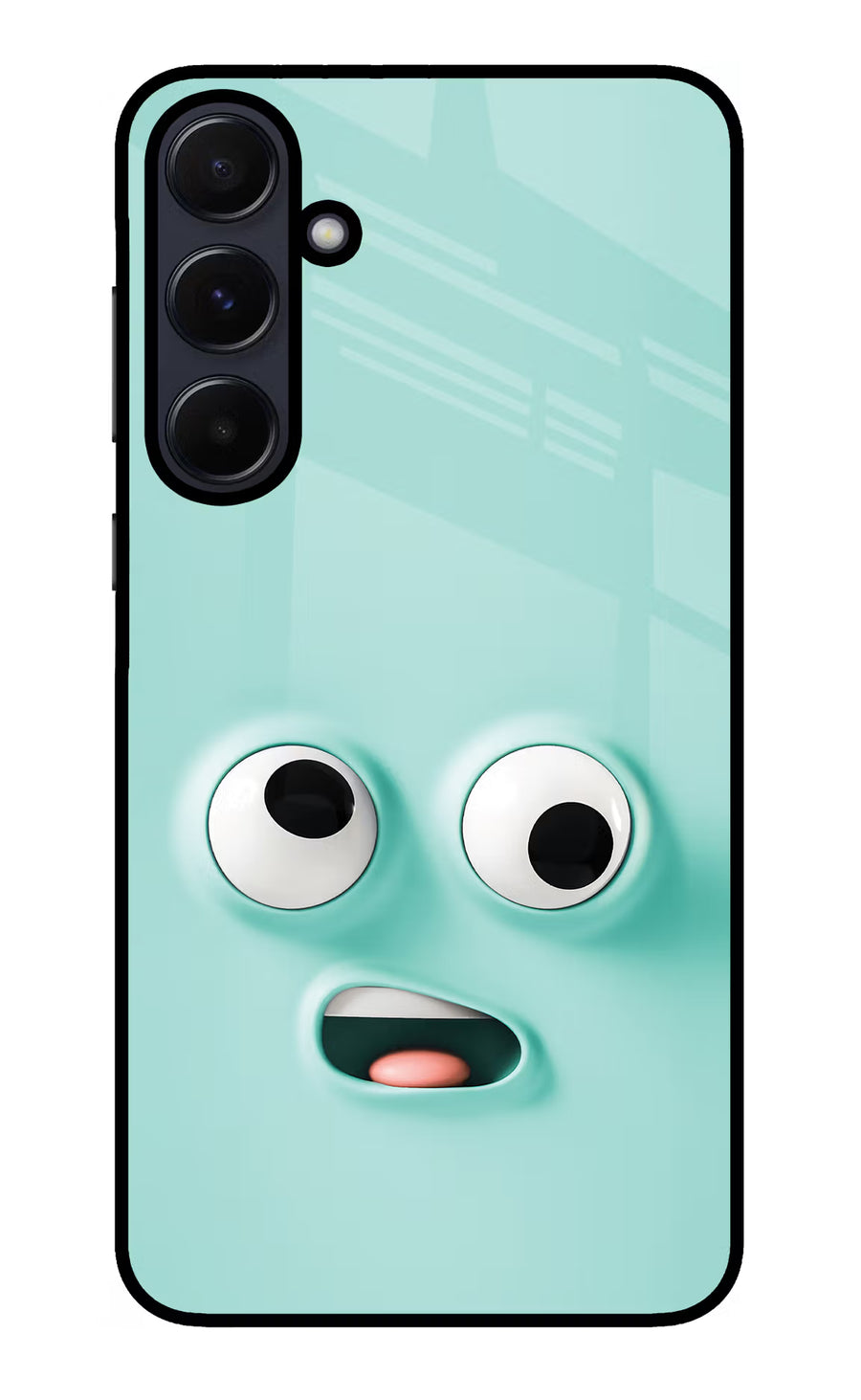 Funny Cartoon Samsung A55 5G Back Cover, Glass case