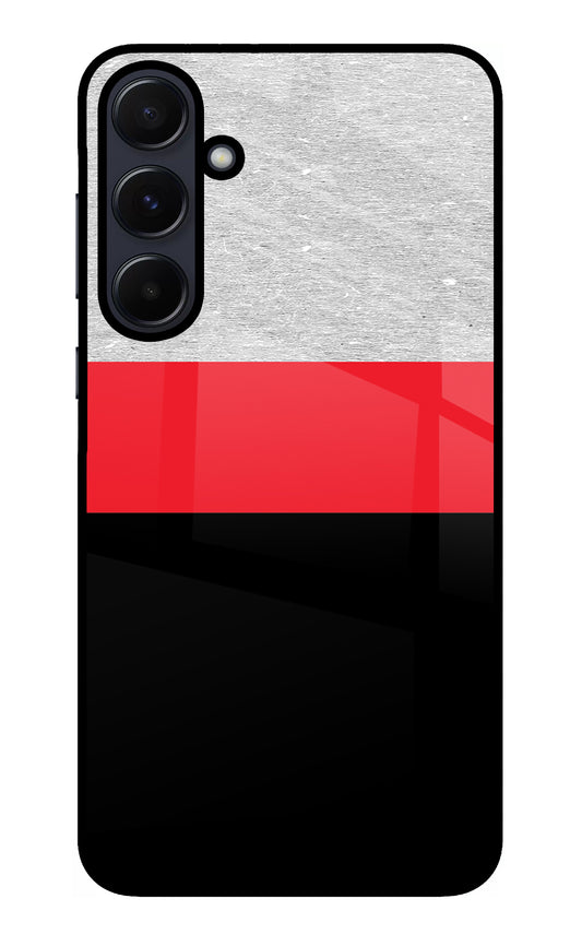 Tri Color Pattern Samsung A55 5G Glass Case