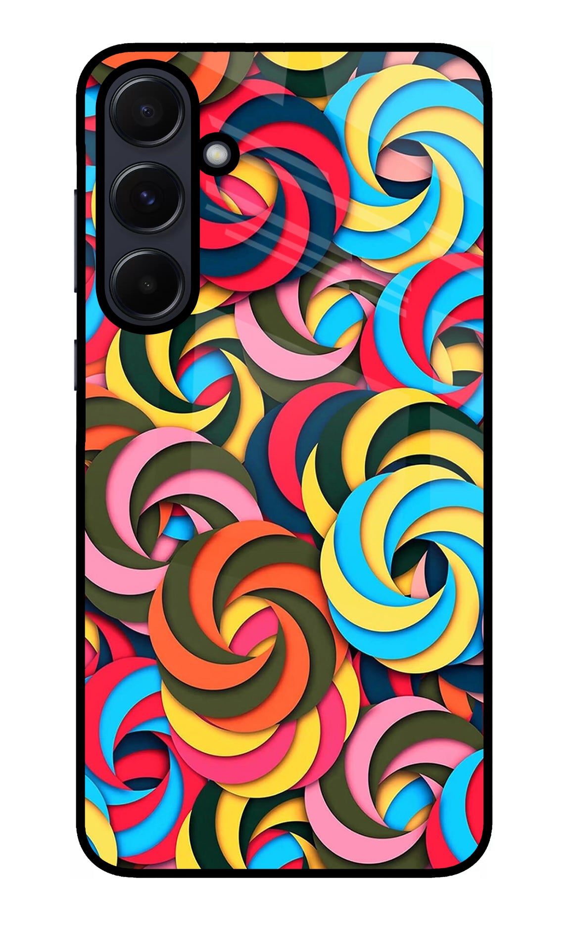 Spiral Pattern Samsung A55 5G Glass Case