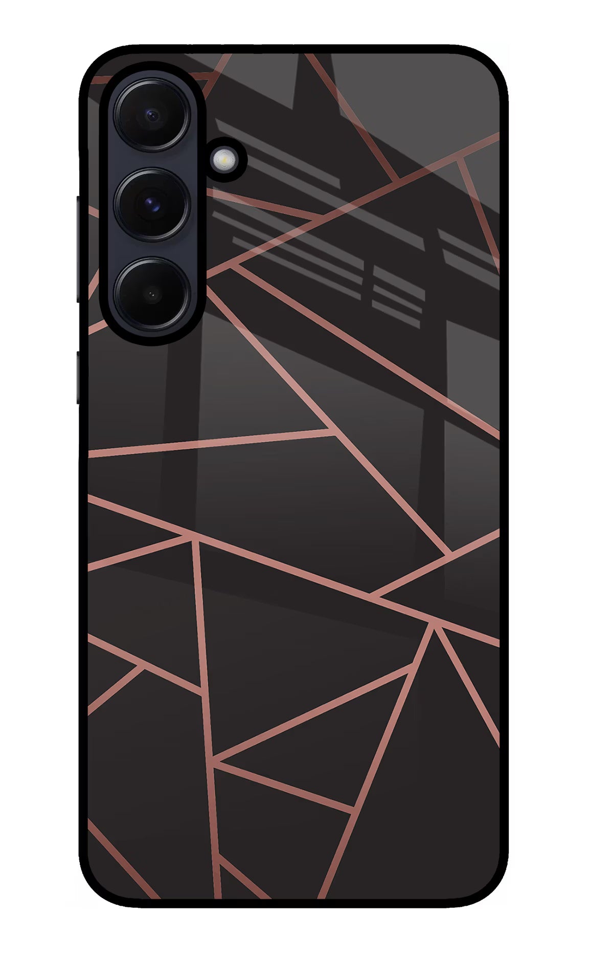 Geometric Pattern Samsung A55 5G Glass Case Back Cover by Casekaro