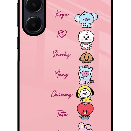 BTS names Samsung A55 5G Glass Case