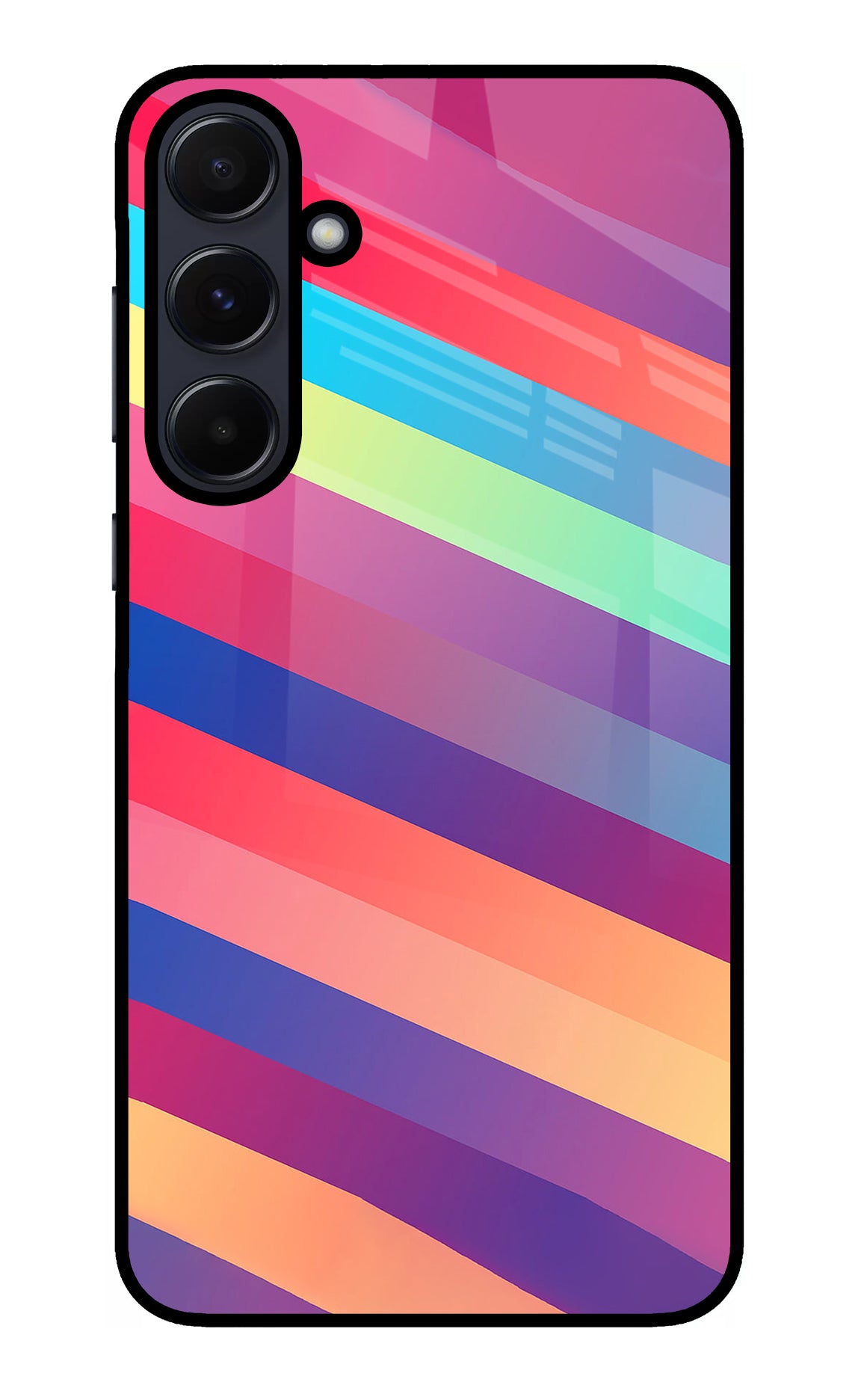 Stripes color Samsung A55 5G Back Cover