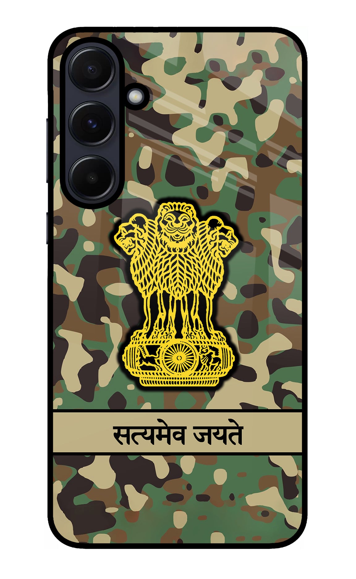 Satyamev Jayate Army Samsung A55 5G Glass Case