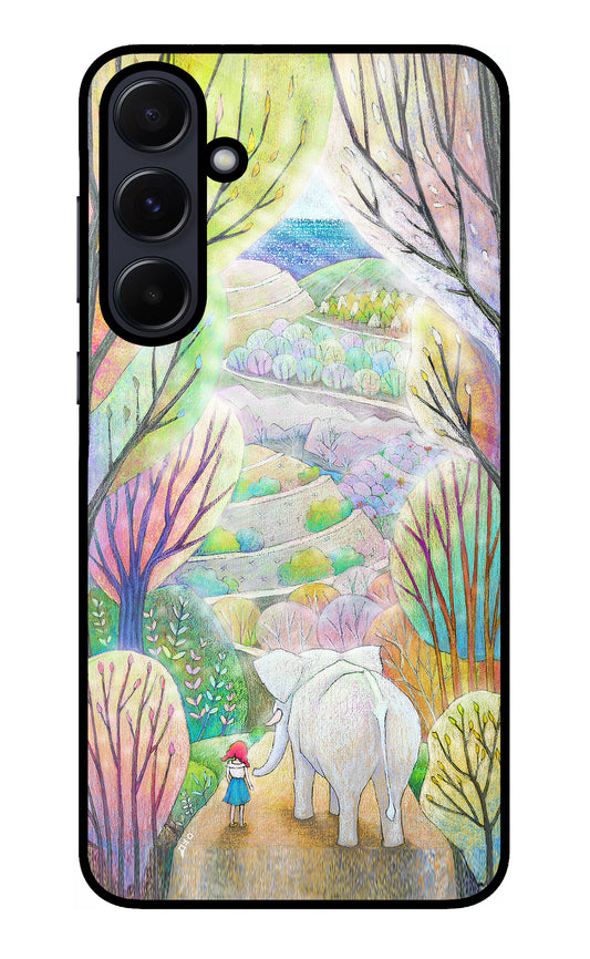 Nature Painting Samsung A55 5G Glass Case