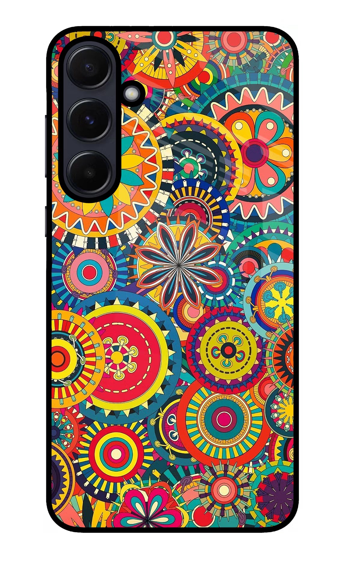 Gol Gol Art Samsung A55 5G Glass Case Back Cover by Casekaro
