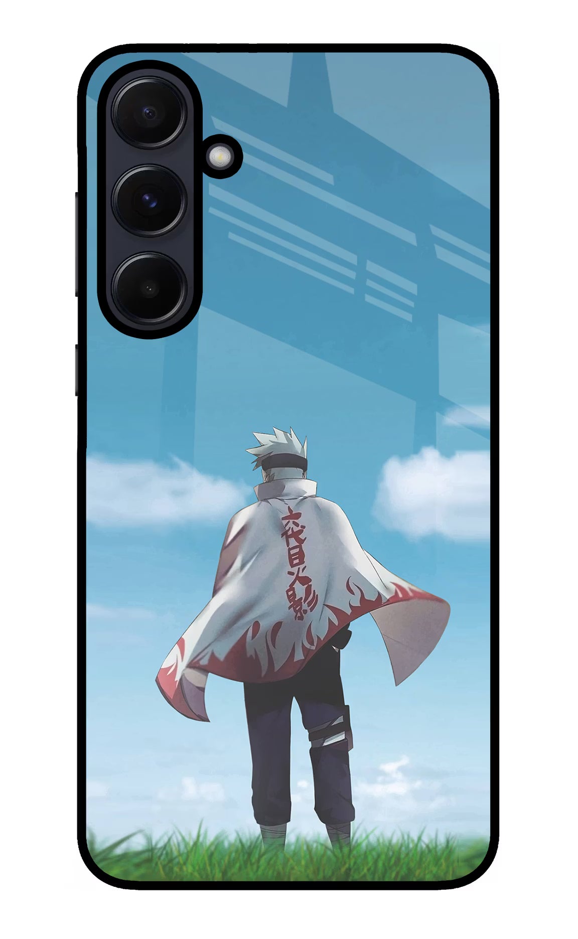 Kakashi Samsung A55 5G Glass Case Back Cover by Casekaro