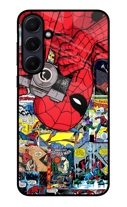 Spider Man Samsung A55 5G Glass Case