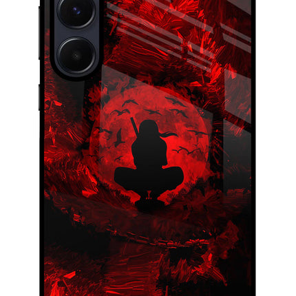 Itachi Uchiha Samsung A55 5G Glass Case Back Cover by Casekaro