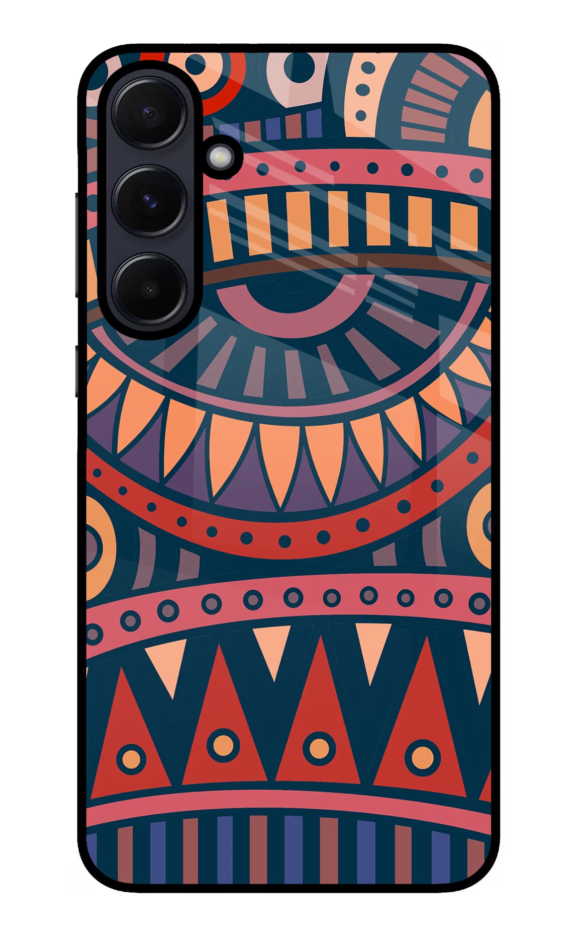 African Culture Design Samsung A55 5G Glass Case Back Cover by Casekaro