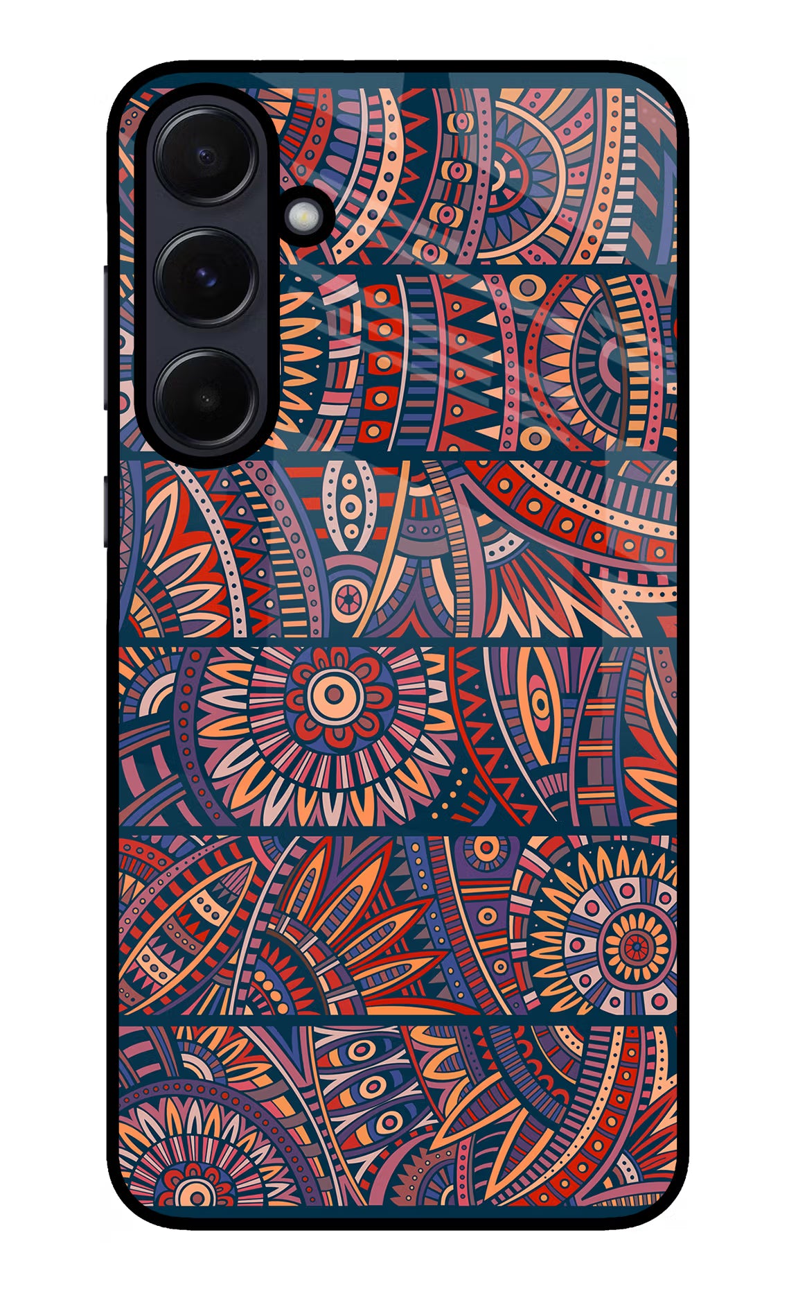 African Culture Design Samsung A55 5G Glass Case Back Cover by Casekaro