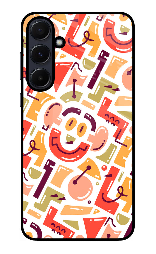 Doodle Pattern Samsung A55 5G Glass Case