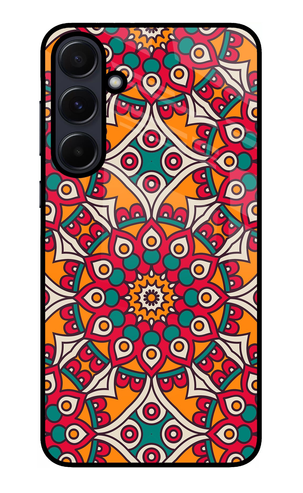 Mandala Art Samsung A55 5G Glass Case