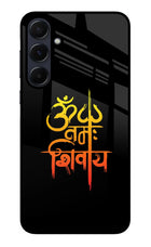 Om Namah Shivay Samsung A55 5G Glass Case