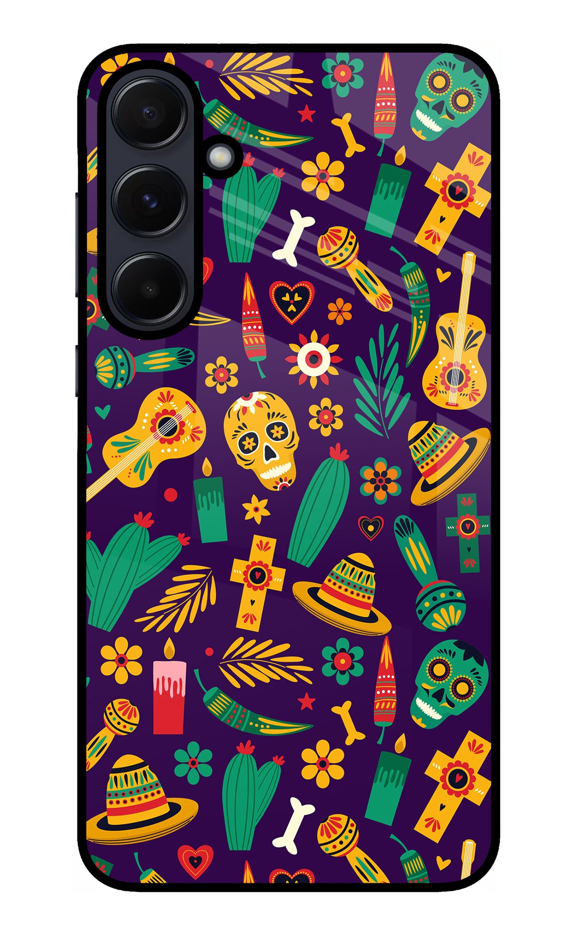 Mexican Artwork Samsung A55 5G Glass Case