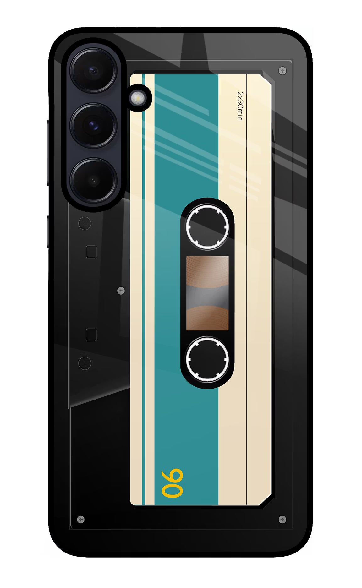 Cassette Samsung A55 5G Glass Case Back Cover by Casekaro