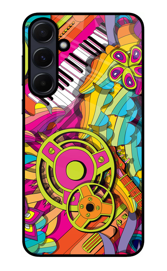 Music Doodle Samsung A55 5G Glass Case