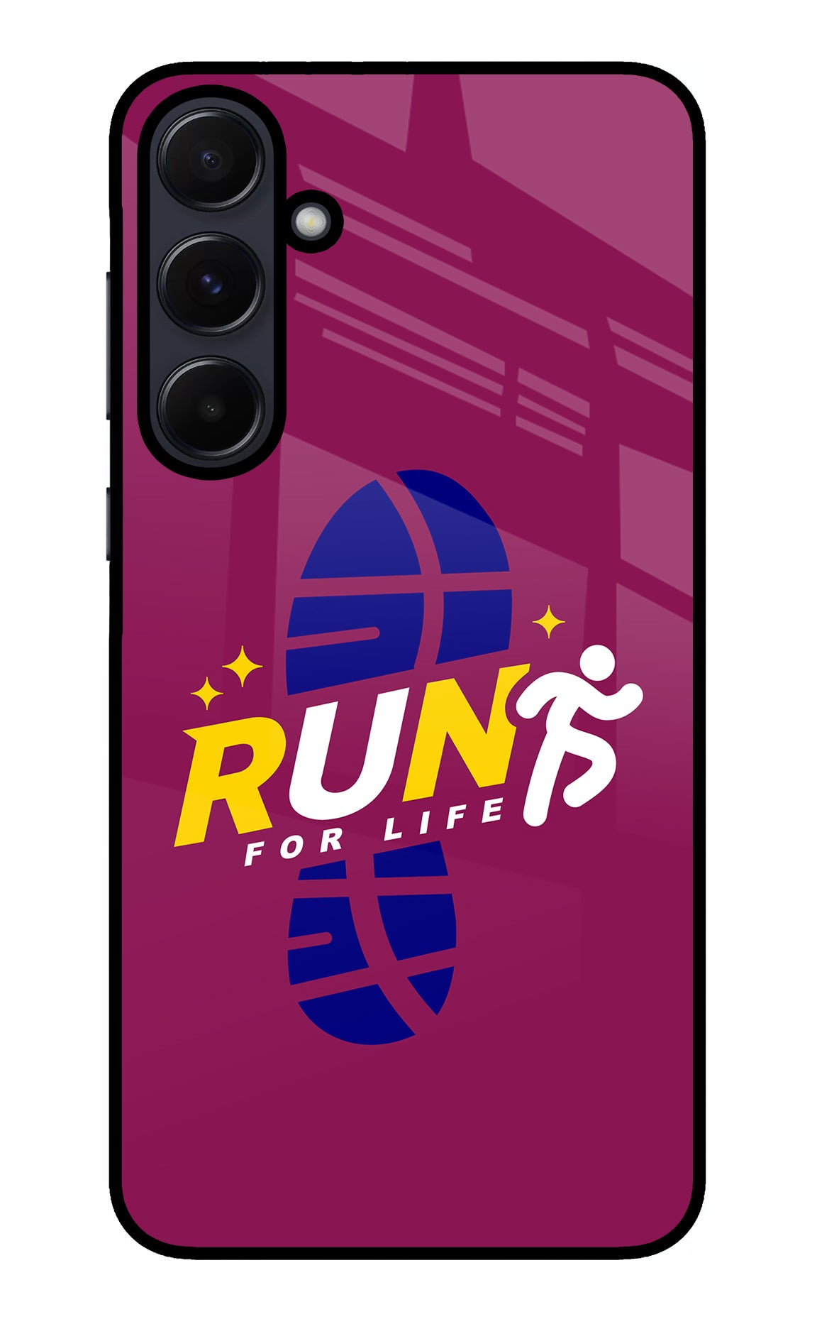 Run for Life Samsung A55 5G Glass Case