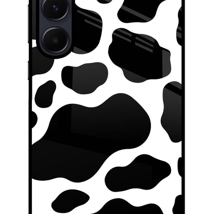 Cow Spots Samsung A55 5G Glass Case Back Cover by Casekaro
