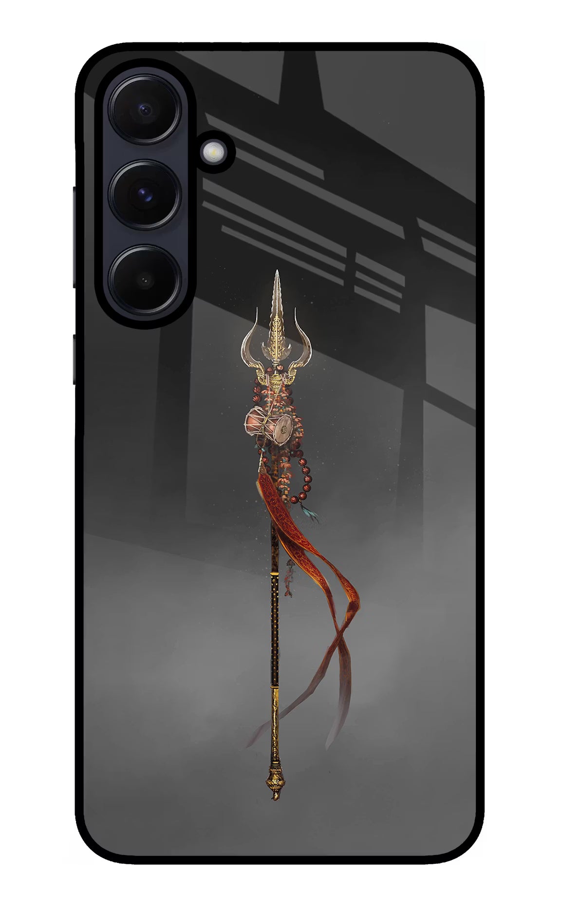 Shiv Trishul Samsung A55 5G Glass Case Back Cover by Casekaro