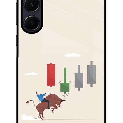 Bull Trading Momentum Samsung A55 5G Glass Case