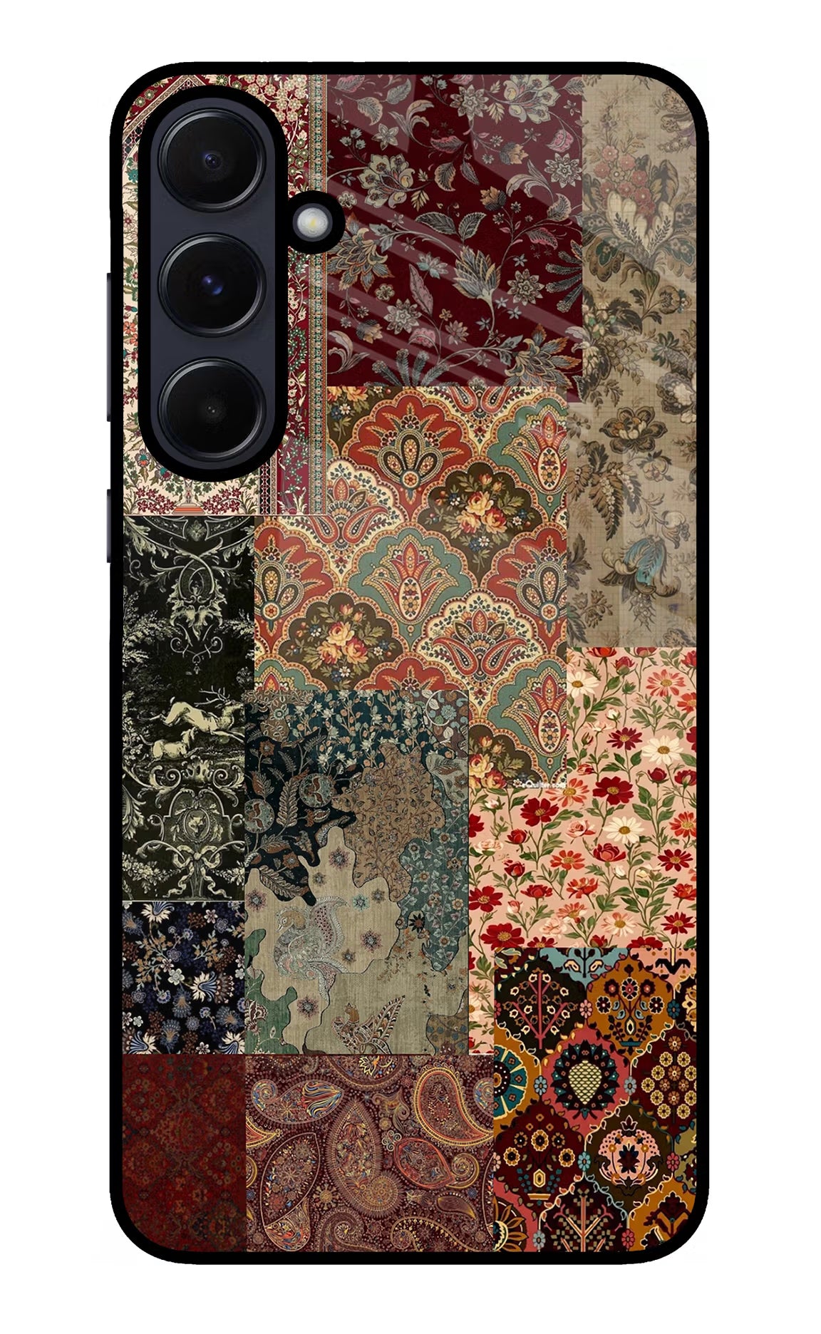 Desi Print Samsung A55 5G Glass Case Back Cover by Casekaro