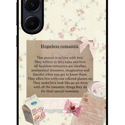 Hopeless Romantic Samsung A55 5G Glass Case