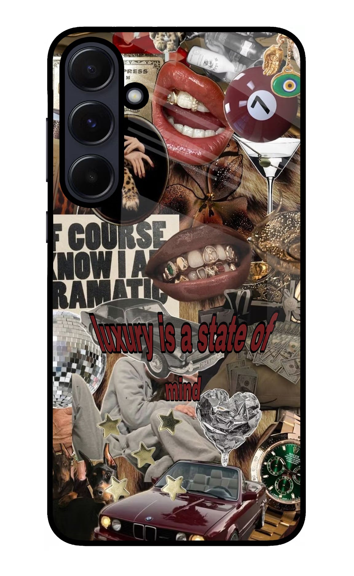 Luxury Samsung A55 5G Glass Case Back Cover by Casekaro