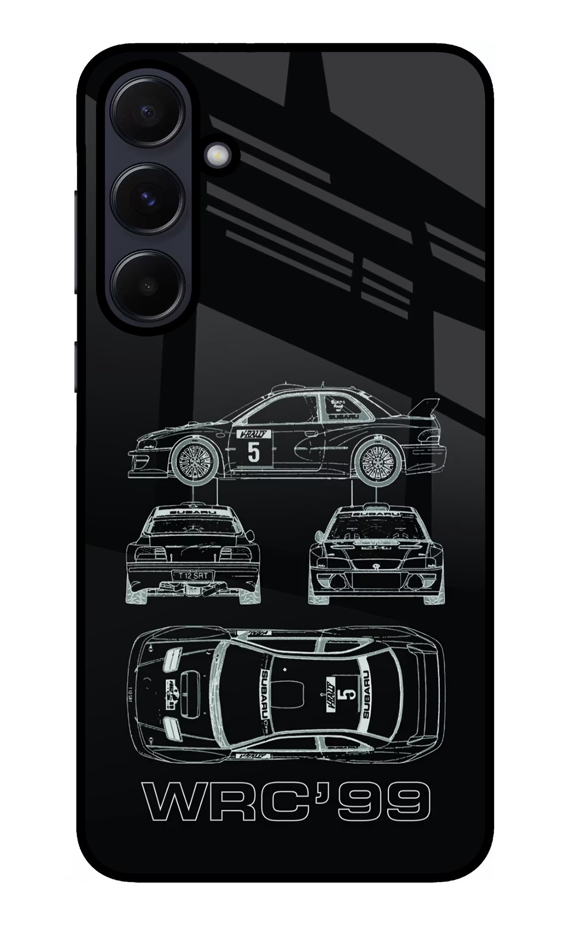 WRC'99 Samsung A55 5G Glass Case Back Cover by Casekaro