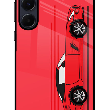 Red Velocity Samsung A55 5G Glass Case