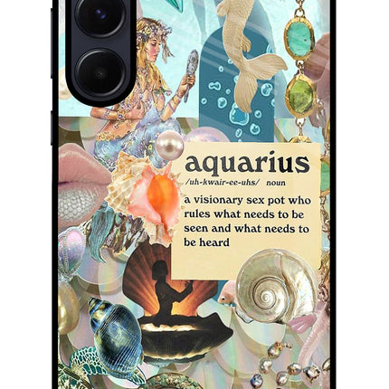 Aquarius Zodiac Samsung A55 5G Glass Case