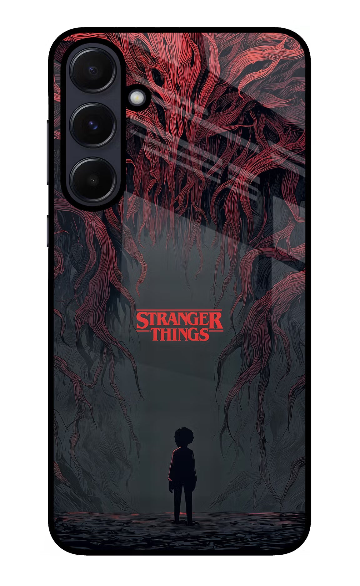Ordinary Things Dark Side Samsung A55 5G Glass Case Back Cover by Casekaro