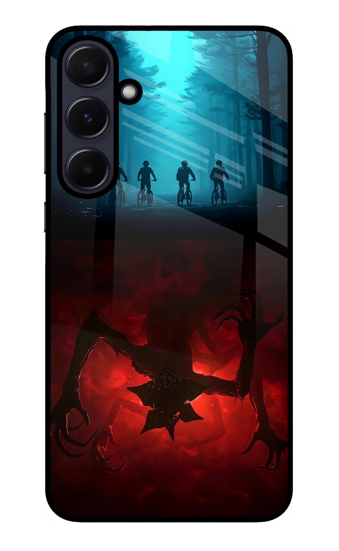 Ordinary Things Downside Up Samsung A55 5G Glass Case Back Cover by Casekaro