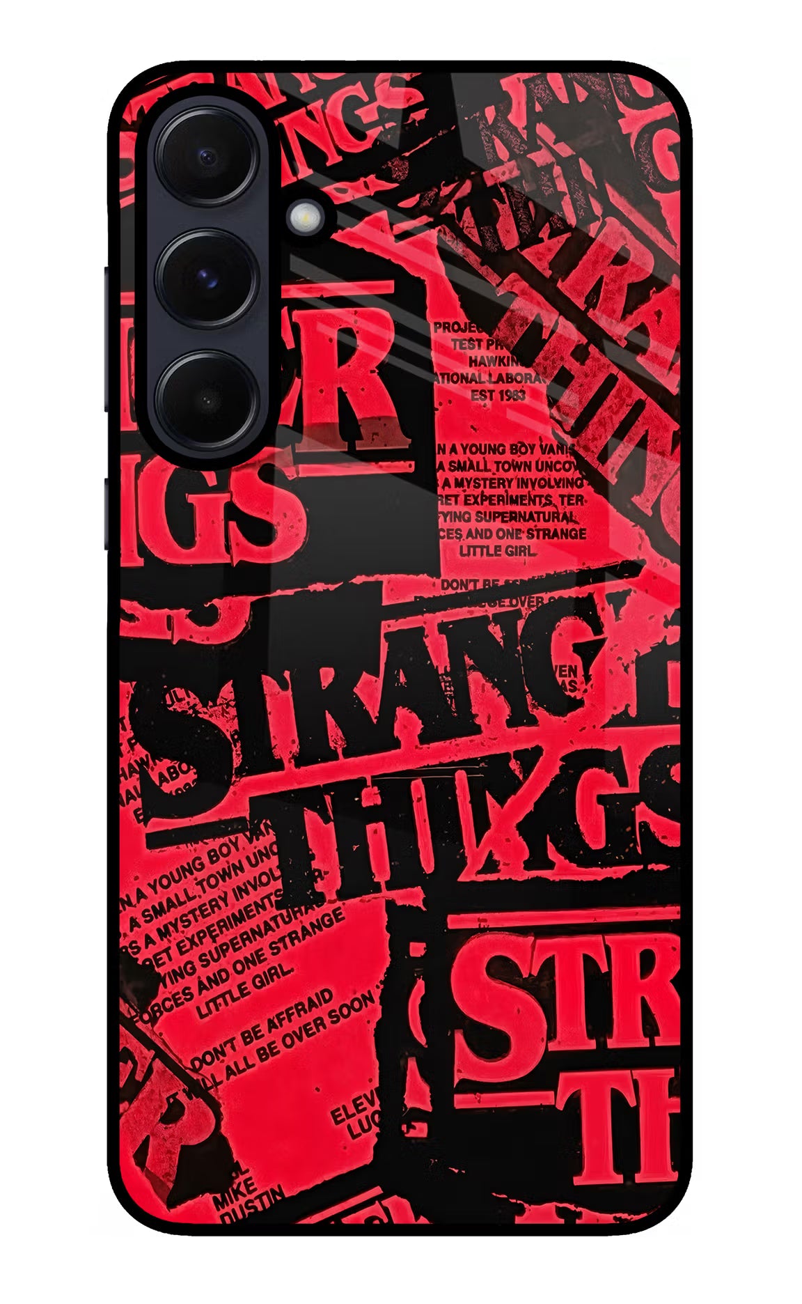 Ordinary Things Samsung A55 5G Glass Case Back Cover by Casekaro
